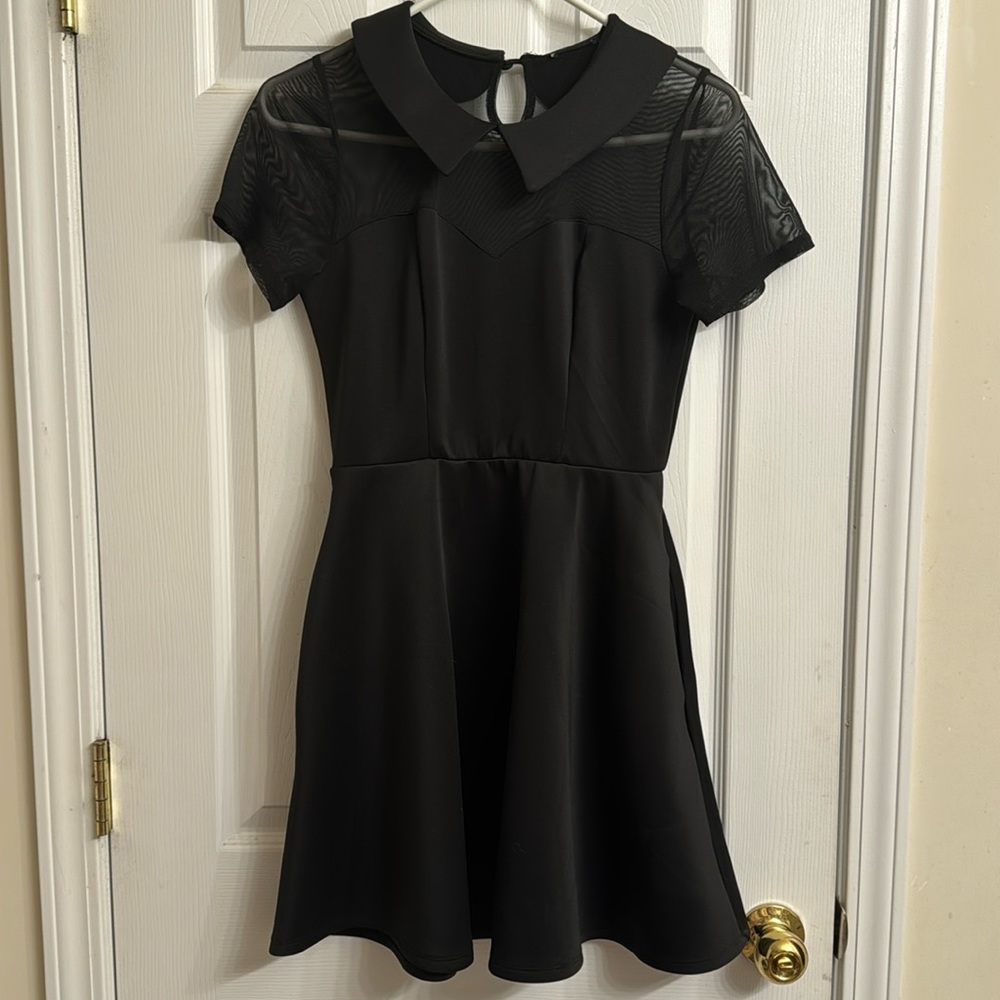 Hot topic black skater dress sm